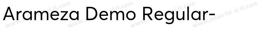 Arameza Demo Regular字体转换